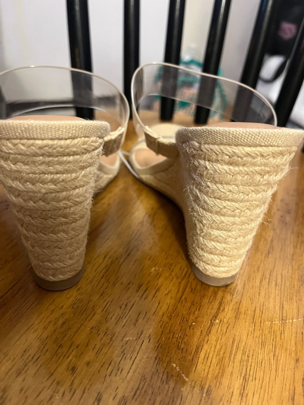 Target a new day Beige Clear-Strap Slide Mules, NWT - Picture 3 of 3